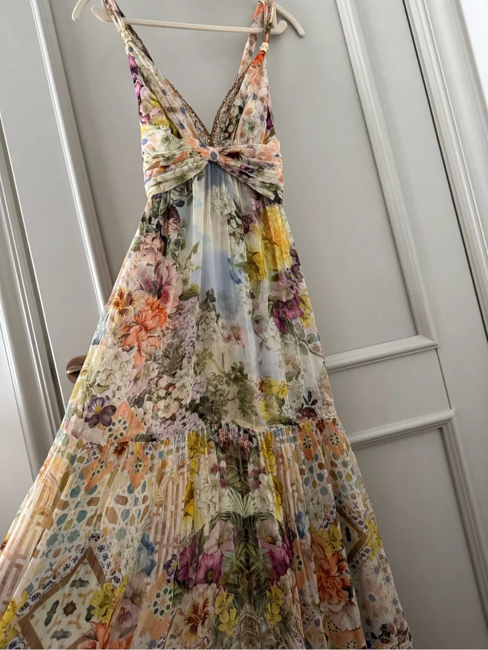 Camilla Bead Strap Gathered Panel Dress - Picture 6 of 11